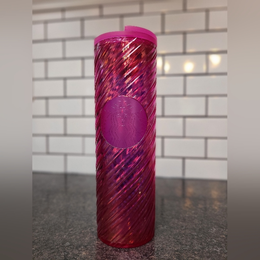 16oz Pink Starbucks Tumbler